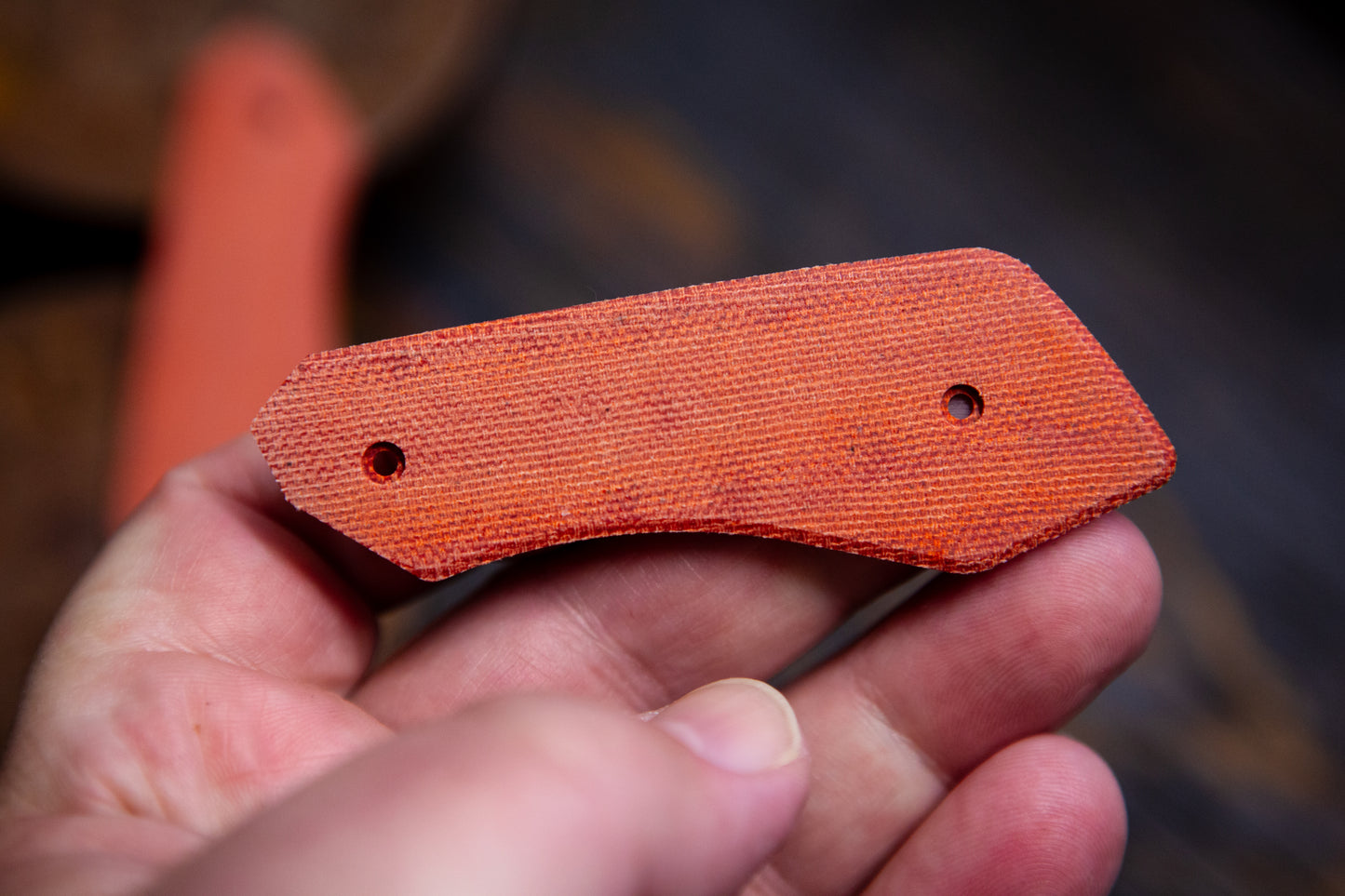 DeVille Fire Micarta Scales