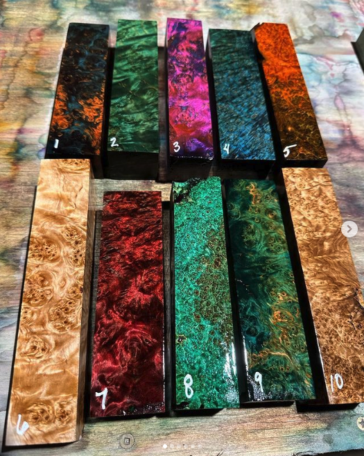 DeVille Burl/Wood Custom Scales