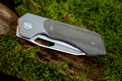 The DeVille Black Micarta Stonewash Blade Deposit 2 of 2